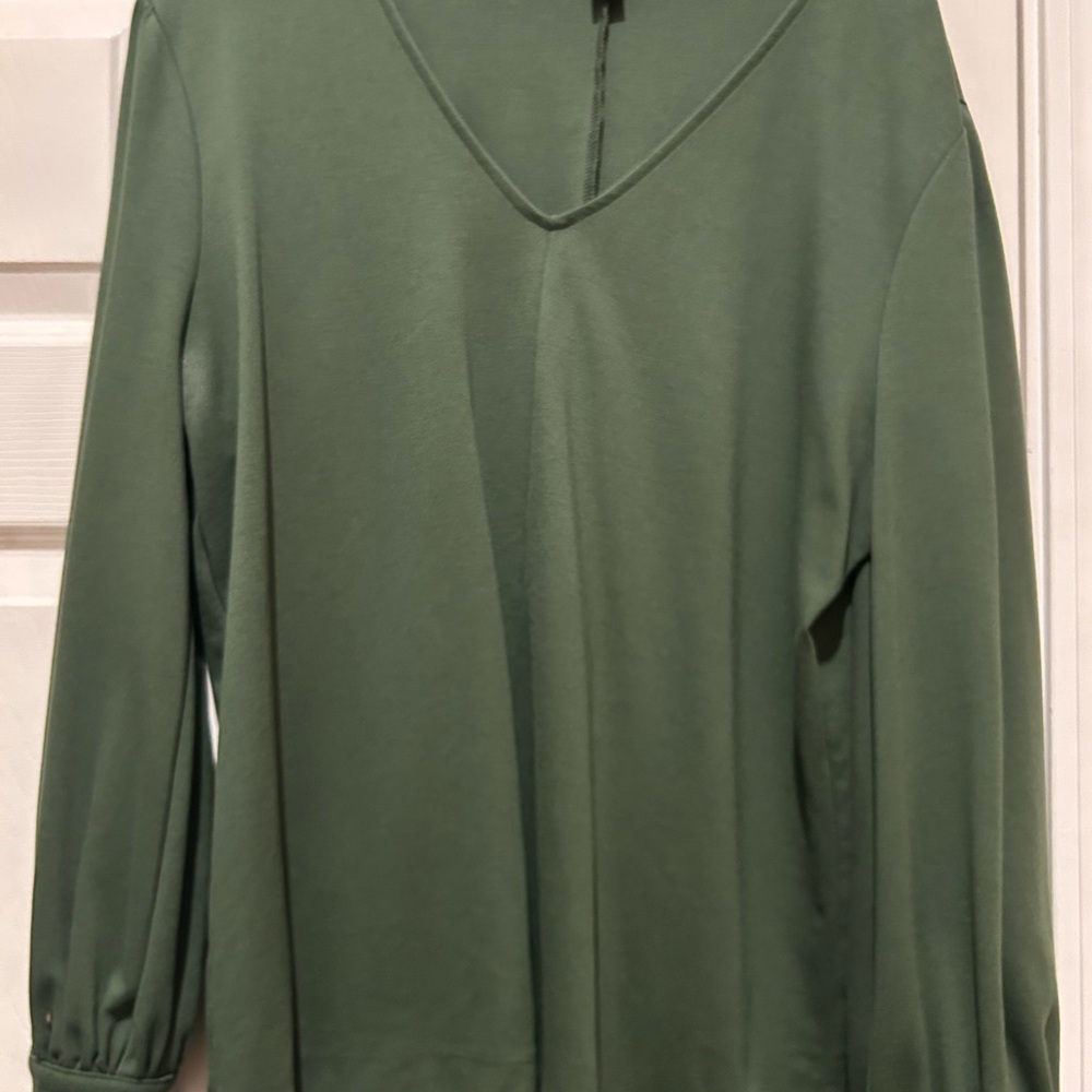 Ann Taylor:  Women's Green V-Neck Top